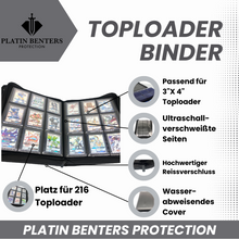 Lade das Bild in den Galerie-Viewer, Platin Benters Protection Toploader 9-Pocket Zippered Binder - Poke Planet
